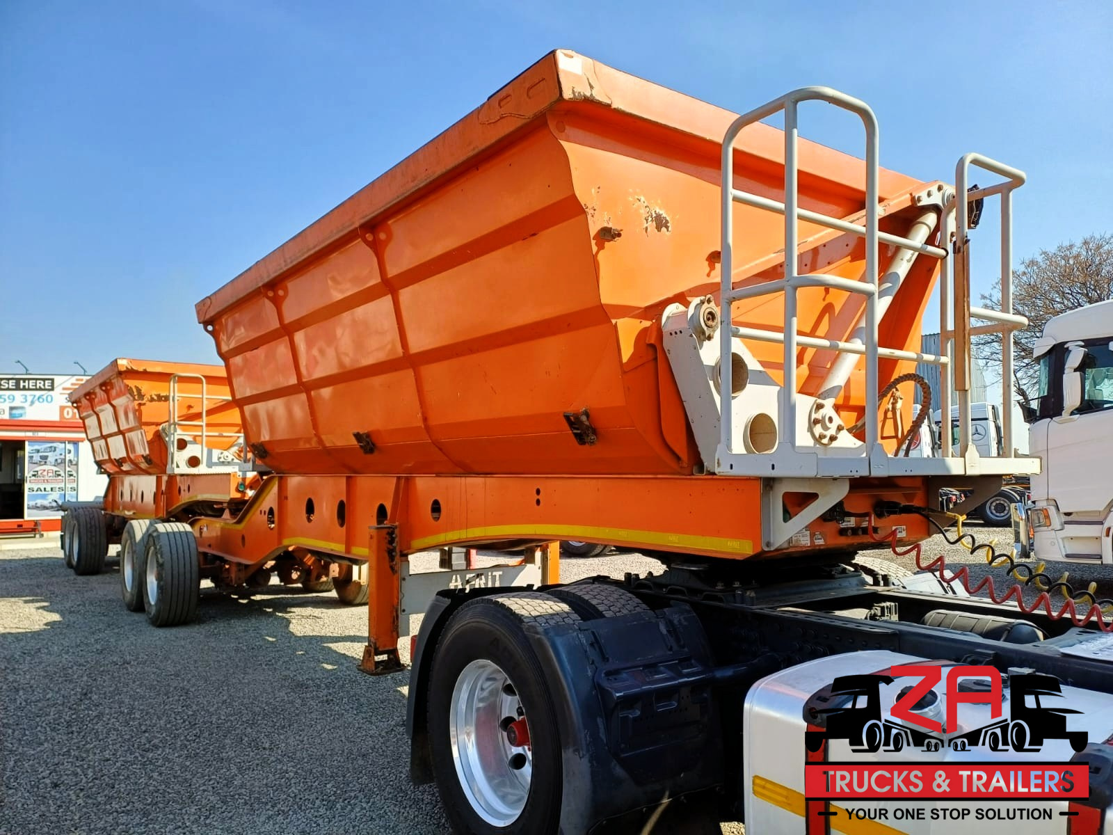 2021 AFRIT 25 CUBE SIDE TIPPER TRAILER #53107